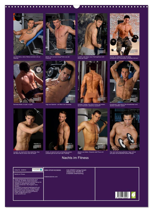 Nachts im Fitness (CALVENDO Wandkalender 2026)