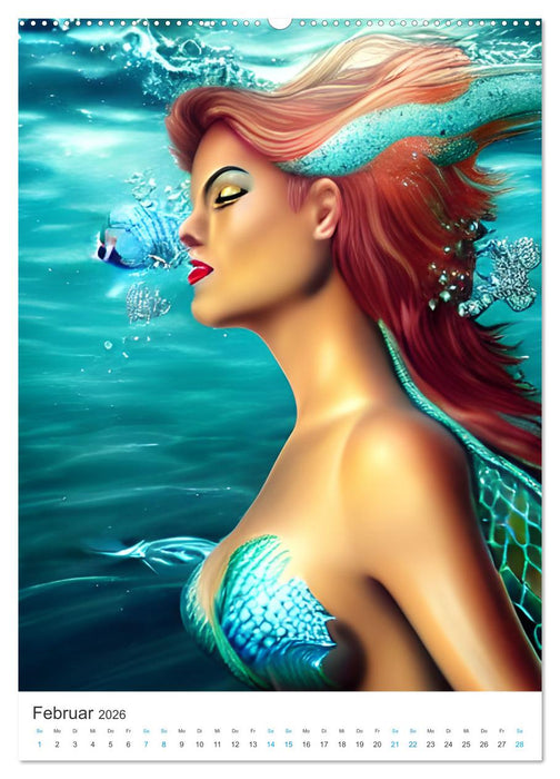 Fantasiewelten - Computerträume aus der KI (CALVENDO Premium Wandkalender 2026)