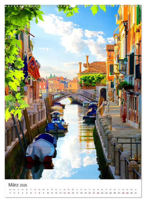 Farbenfrohes Italien (CALVENDO Wandkalender 2026)
