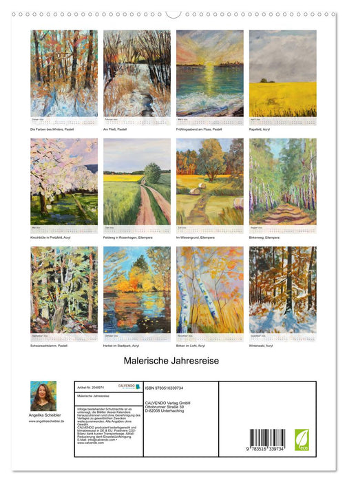 Malerische Jahresreise (CALVENDO Premium Wandkalender 2026)