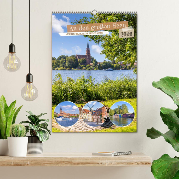An den großen Seen der Mecklenburgischen Seenplatte (CALVENDO Wandkalender 2026)