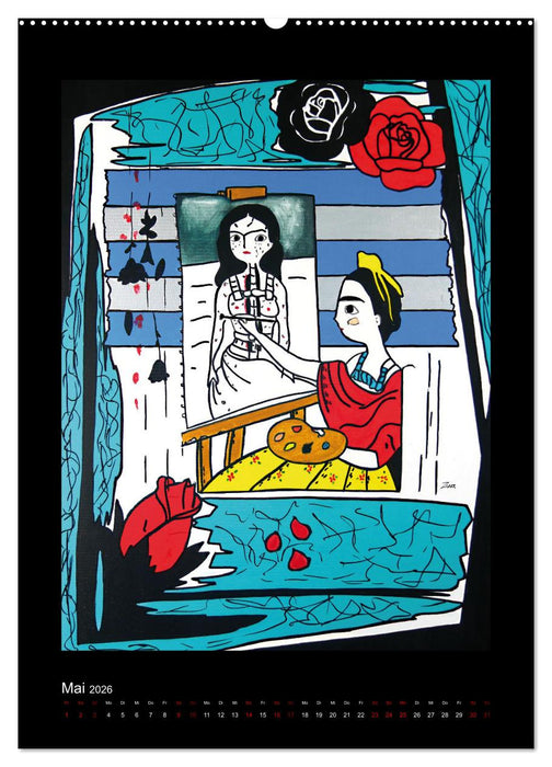 Hommage an große Künstler (CALVENDO Premium Wandkalender 2026)