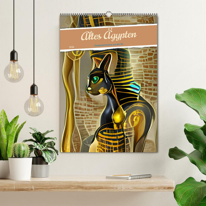 Altes Ägypten - Computerträume aus der KI (CALVENDO Wandkalender 2026)