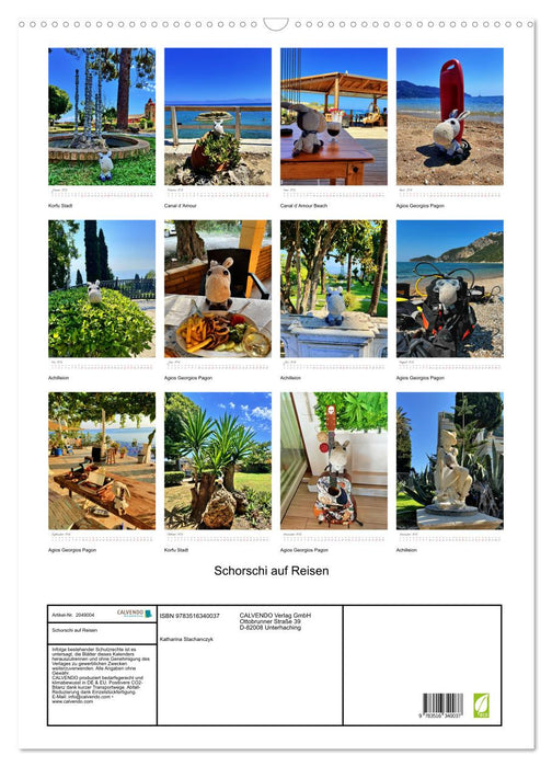 Schorschi auf Reisen (CALVENDO Wandkalender 2026)