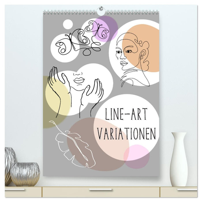 Line-Art Variationen (CALVENDO Premium Wandkalender 2026)