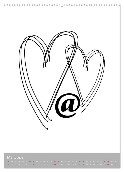 Line-Art Variationen (CALVENDO Premium Wandkalender 2026)