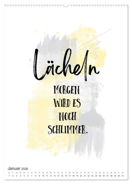 Mit Humor durch den Arbeitstag (CALVENDO Premium Wandkalender 2026)