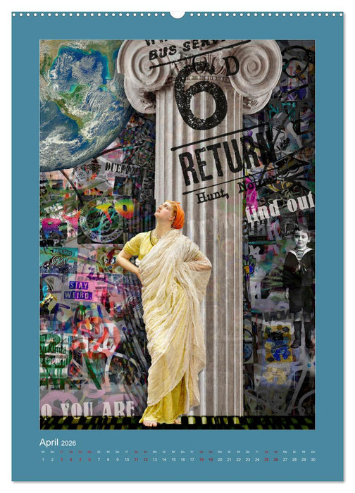 Alte Meister neu interpretiert (CALVENDO Premium Wandkalender 2026)