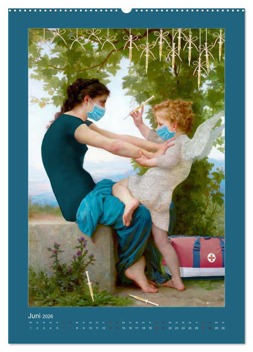 Alte Meister neu interpretiert (CALVENDO Premium Wandkalender 2026)