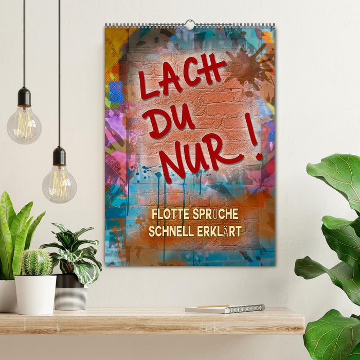Lach du nur! - Flotte Sprüche schnell erklärt (CALVENDO Wandkalender 2026)