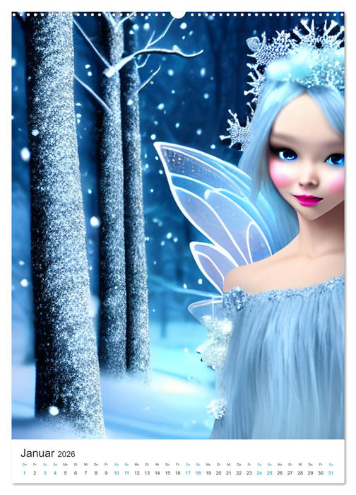 Fantasiewelten - Computerträume aus der KI (CALVENDO Wandkalender 2026)