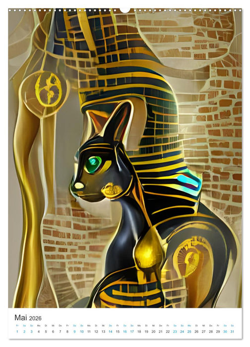 Fantasiewelten - Computerträume aus der KI (CALVENDO Wandkalender 2026)