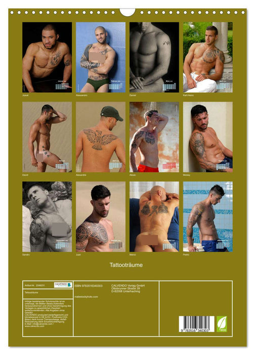 Tattooträume (CALVENDO Wandkalender 2026)