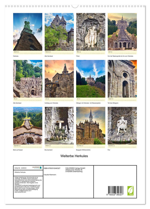 Welterbe Herkules (CALVENDO Premium Wandkalender 2026)