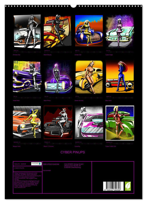 CYBER PINUPS (CALVENDO Premium Wandkalender 2026)