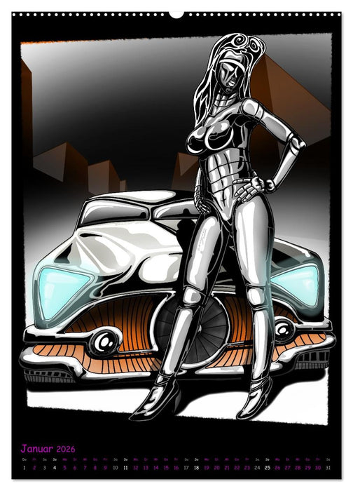 CYBER PINUPS (CALVENDO Premium Wandkalender 2026)