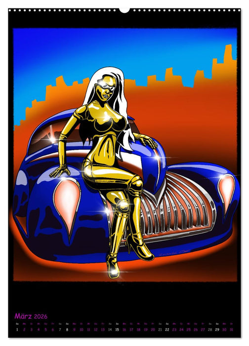 CYBER PINUPS (CALVENDO Premium Wandkalender 2026)