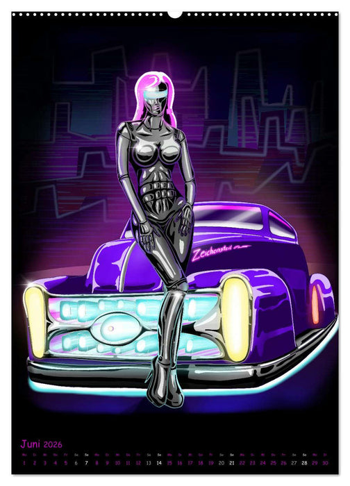 CYBER PINUPS (CALVENDO Premium Wandkalender 2026)