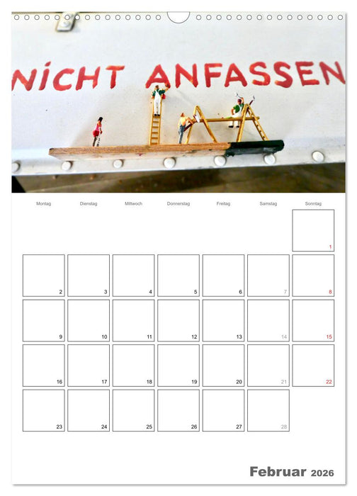 Follow me and have fun - kleine Leute am Flugplatz (CALVENDO Wandkalender 2026)