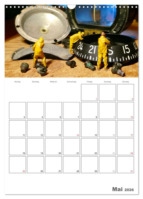 Follow me and have fun - kleine Leute am Flugplatz (CALVENDO Wandkalender 2026)