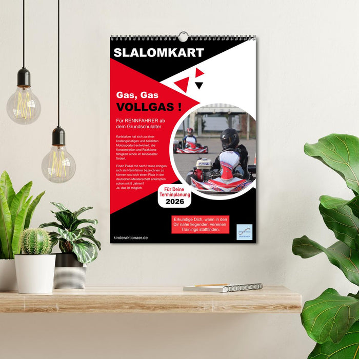 Slalomkart - Gas, Gas, Vollgas! 2026 (CALVENDO Wandkalender 2026)