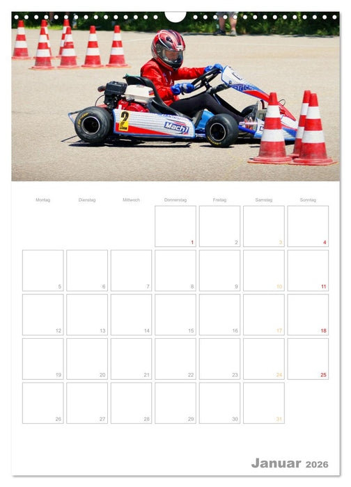 Slalomkart - Gas, Gas, Vollgas! 2026 (CALVENDO Wandkalender 2026)