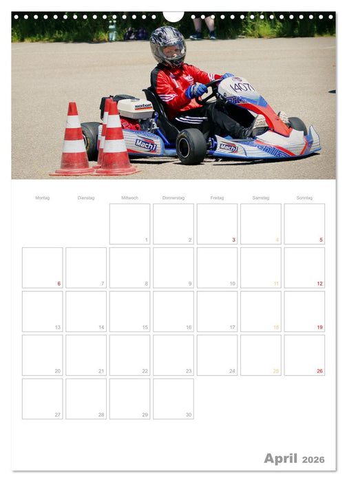 Slalomkart - Gas, Gas, Vollgas! 2026 (CALVENDO Wandkalender 2026)