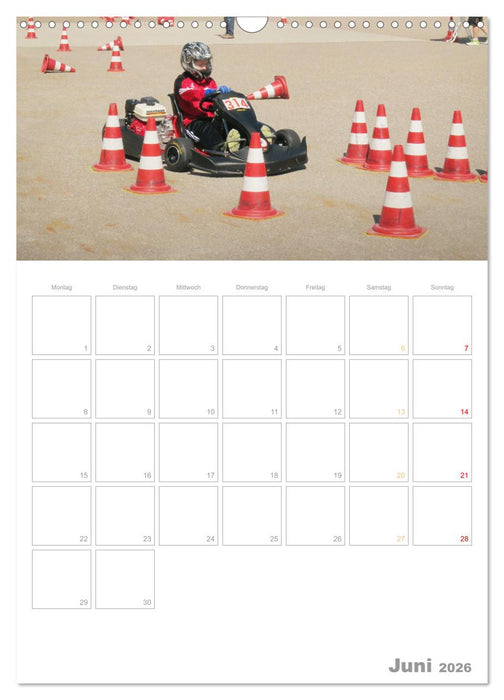 Slalomkart - Gas, Gas, Vollgas! 2026 (CALVENDO Wandkalender 2026)