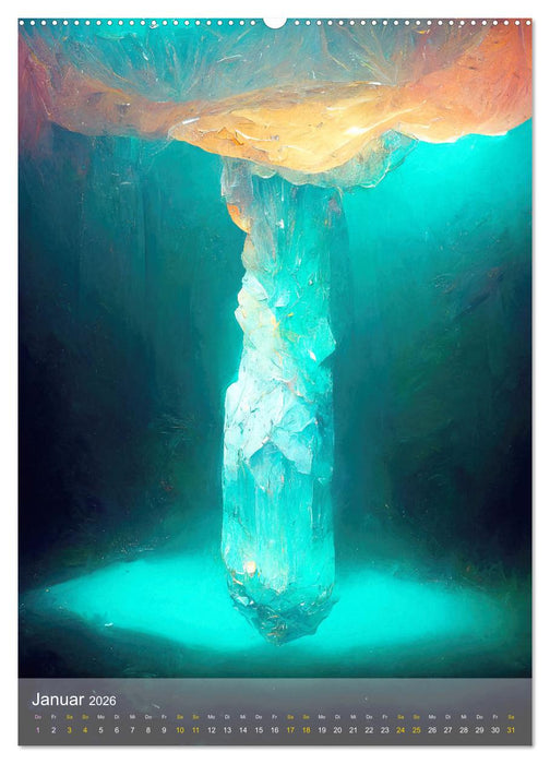 Kristall Chroniken (CALVENDO Premium Wandkalender 2026)