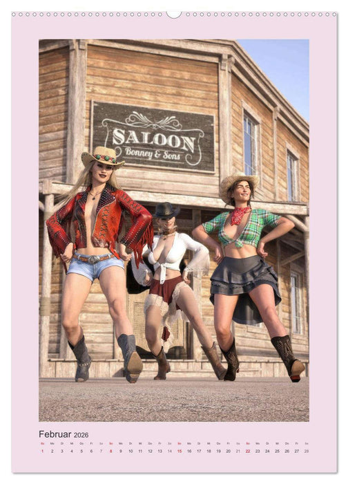Pin Up Tänzerinnen (CALVENDO Wandkalender 2026)
