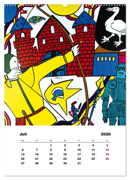 Pop Art - Atelier Zippo (CALVENDO Premium Wandkalender 2026)