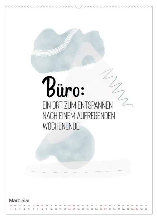 Mit Humor durch den Arbeitstag (CALVENDO Wandkalender 2026)