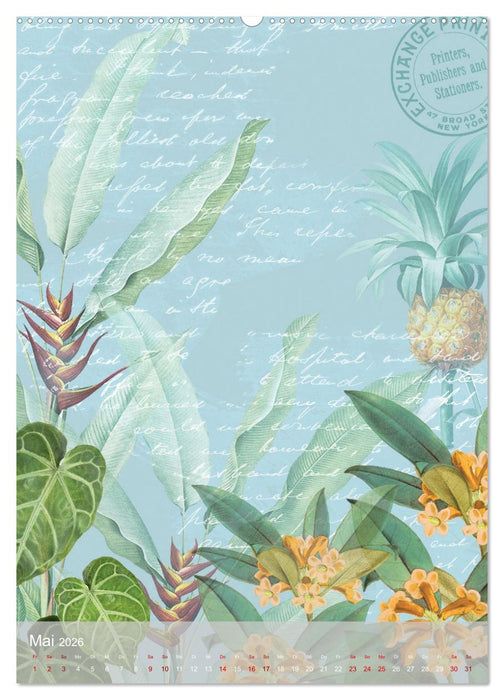 Der Scrapbook-Kalender:Fantasievolle Hintergründe zur kreativen Ausgestaltung (CALVENDO Premium Wandkalender 2026)