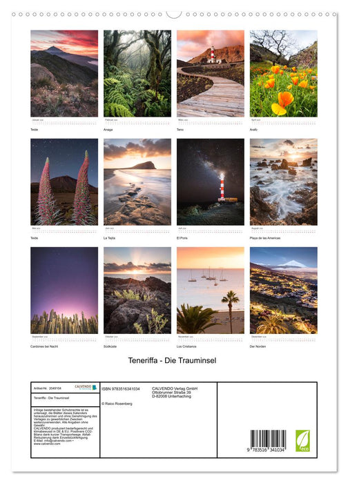 Teneriffa - Die Trauminsel (CALVENDO Premium Wandkalender 2026)