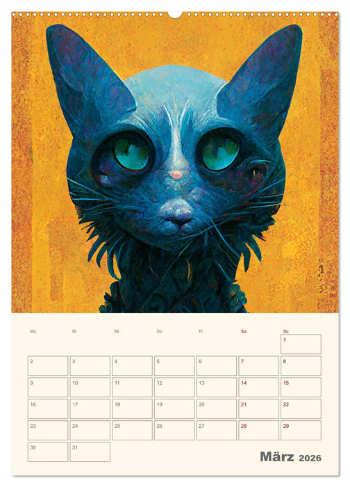 Die 7 Leben einer Katze (CALVENDO Wandkalender 2026)