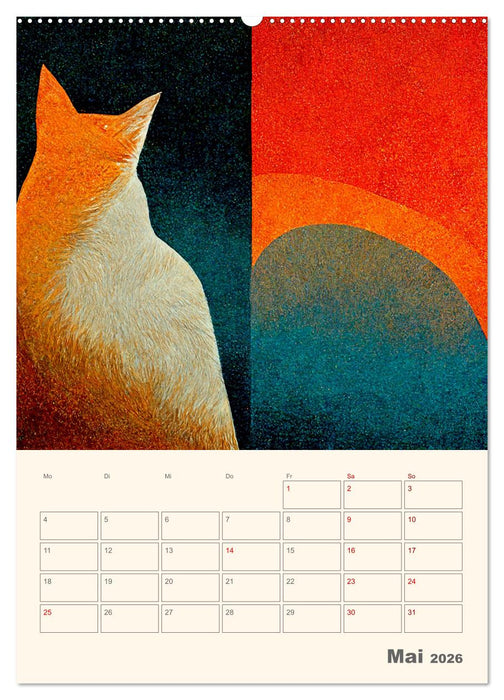 Die 7 Leben einer Katze (CALVENDO Wandkalender 2026)