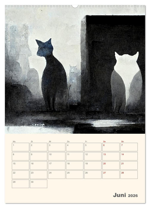 Die 7 Leben einer Katze (CALVENDO Wandkalender 2026)