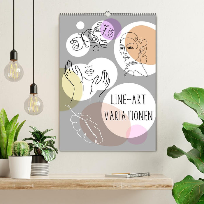 Line-Art Variationen (CALVENDO Wandkalender 2026)