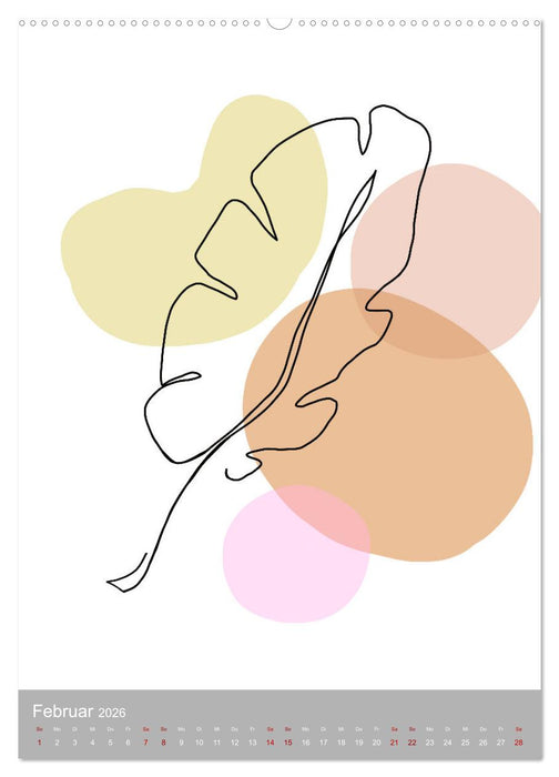 Line-Art Variationen (CALVENDO Wandkalender 2026)