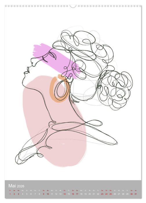 Line-Art Variationen (CALVENDO Wandkalender 2026)