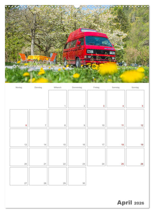 Vanlife Jahresplaner (CALVENDO Premium Wandkalender 2026)