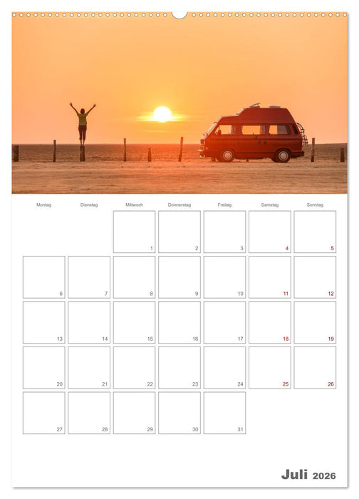 Vanlife Jahresplaner (CALVENDO Premium Wandkalender 2026)