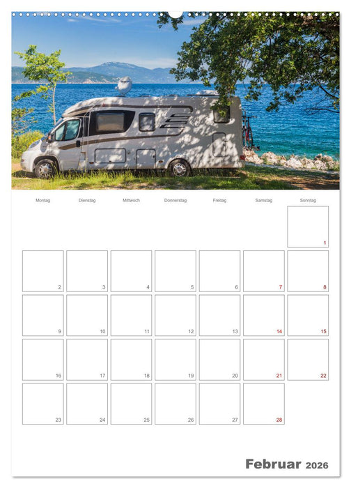 Wohnmobil Jahresplaner (CALVENDO Premium Wandkalender 2026)