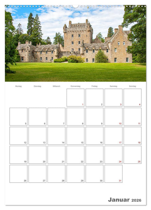 Schottland Impressionen - Schlösser und Whisky (CALVENDO Premium Wandkalender 2026)