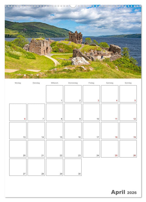 Schottland Impressionen - Schlösser und Whisky (CALVENDO Premium Wandkalender 2026)