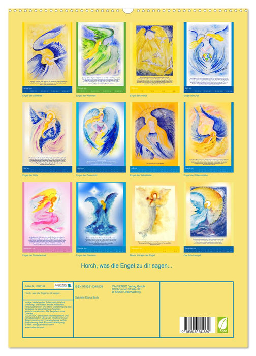 Horch, was die Engel zu dir sagen... (CALVENDO Premium Wandkalender 2026)