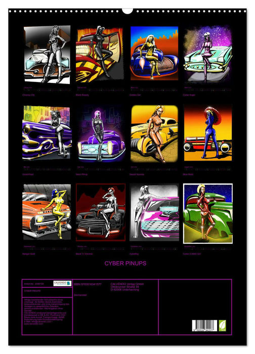 CYBER PINUPS (CALVENDO Wandkalender 2026)