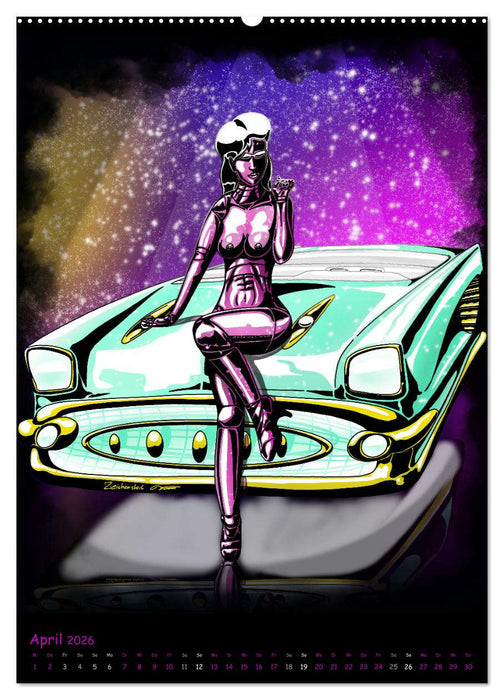 CYBER PINUPS (CALVENDO Wandkalender 2026)