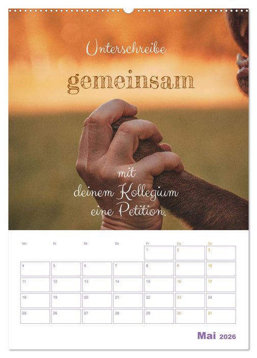 Tierische Challenges: Für mehr Bewusstsein und mehr Tierschutz (CALVENDO Wandkalender 2026)