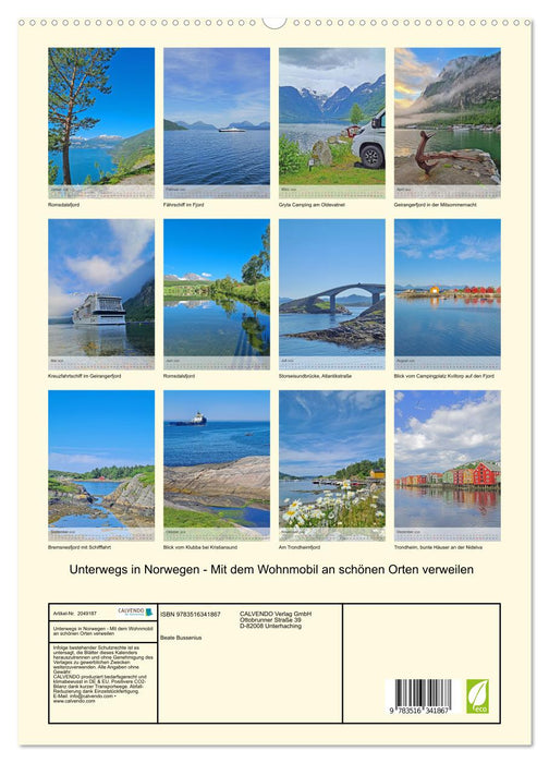 Unterwegs in Norwegen - Mit dem Wohnmobil an schönen Orten verweilen (CALVENDO Premium Wandkalender 2026)